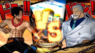 Ace vs Garp  One Piece Burning Blood [upl. by Mccurdy]