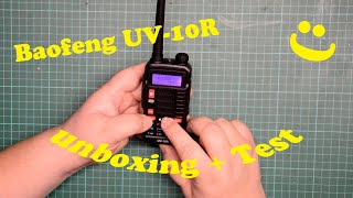 Baofeng UV 10R unboxing und Leistungstest [upl. by Anitsirhk]