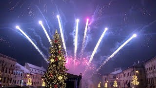 Novorocny ohnostroj Banska Bystrica 2019 New years ewe in Slovakia [upl. by Aslehc]