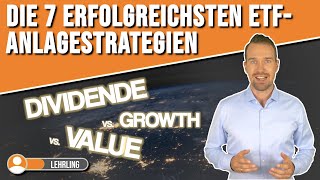 Im Vergleich Die besten ETF Anlagestrategien zum Investieren mit ETFs  PFENNIGFABRIK [upl. by Ariuqahs]