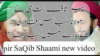 Pir SaQib Shaami new video talk by Molana Alyas Qadri [upl. by Ahgem]