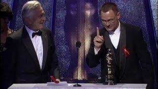 Janusz Kaminski winning the Oscar® for Cinematography for quotSchindlers Listquot [upl. by Lehcsreh412]