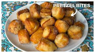 Soft Pretzel Recipe  Cinnamon Sugar Pretzel Bites  Mr PretzelsStyle [upl. by Lytsirk]