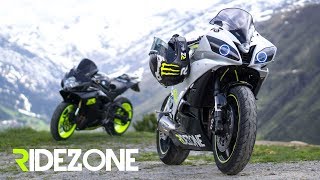 Alps  Superbikes meet Mountains  Ridezone  BMW S1000RR GSXR600 Yamaha R6 [upl. by Stempien]