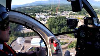 Kestrel Helicopters MD500D takeoff turn and ascent [upl. by Dorison]