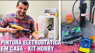 COMO PINTAR A PÓ EM CASA COMO UM PROFISSIONAL  PINTURA ELETROSTÁTICA PARA TODOS  MICRO PAINTING [upl. by Aketal]