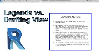 Revit Review  Legends or Drafting View [upl. by Gerik53]