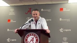 Alabama Basketball Coach Nate Oats Press Conference preNorth Carolina Game [upl. by Esinrahs76]