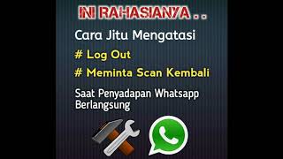 Cara pintar mengatasi masalah gagal sadap whatsapp  bagian ke  2 [upl. by Dolli]