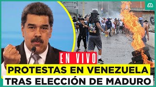 Protestas y enfrentamientos en Venezuela tras proclamación de Nicolás Maduro [upl. by Launam]