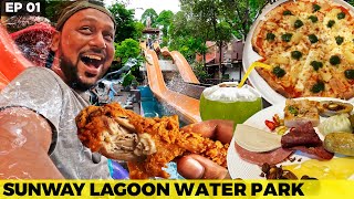 Extreme Fun amp Food at Sunway Lagoon Theme Park Malaysia Kuala Lumpur  Family Trip [upl. by Hedges]