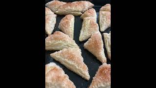 Palmier cookies  Bakerkhani  puff pastry easy sweet palmiers  best pastry cookie [upl. by Till]