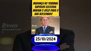 Mudança no tribunal superior eleitoral muda o jogo para Bolsonaro shorts [upl. by Olympium]