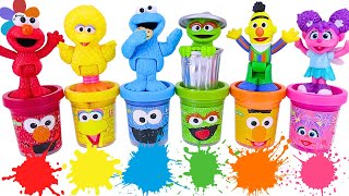 SESAME STREET PlayDoh  Learn Colors  Best Educational Learning Video for Toddlers [upl. by Caldeira]