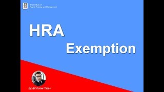 House Rent Allowance  HRA Exemption Rules amp Tax Deductions Explain by AKumar IPTMORGIN [upl. by Rock]