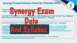 Synergy Exam  Synergy exam form  Synergy entrance exam form [upl. by Niarda]