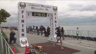 Lakefront Marathon returns with record number of runners [upl. by Edobalo]