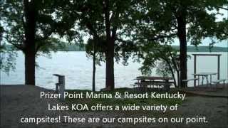 Campsites at Prizer Point Marina amp Resort Kentucky Lakes KOA [upl. by Alysa50]