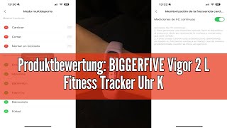 Produktbewertung BIGGERFIVE Vigor 2 L Fitness Tracker Uhr Kinder Fitnessuhr mit Aktivitätstracker [upl. by Rockafellow936]