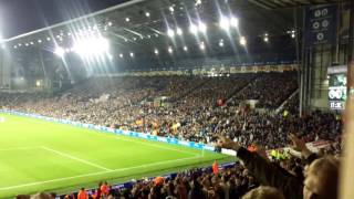 MUFC fans Zlatan song at west Brom LOUD [upl. by Eglantine]