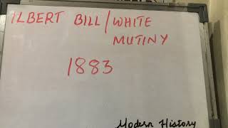 Ilbert Bill  White Mutiny 1883 Mizo tawnga sawifiahna modernindianhistory [upl. by Lattie]