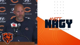 Matt Nagy on preseason loss to Bills  Chicago Bears [upl. by Eilliw]