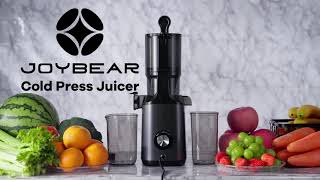 Cold Press Juicer JoyBear Slow Masticating Machines with 43 Extra Large Feed Chute [upl. by Gazo]