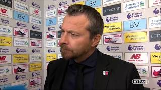 Slavisa Jokanovics final interview as Fulham manager [upl. by Kannry]