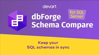 Schema Compare for SQL Server Compare and synchronize database SQL Server Schemas [upl. by Berenice]