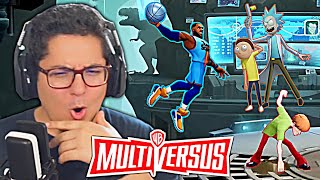 MultiVersus  LEBRON JAMES AND RICK AND MORTY REVEAL TRAILER REACTION [upl. by Buzzell606]