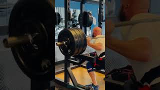 65 yr old pause squats 325X4 [upl. by Notsniw]