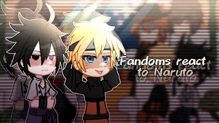 Fandoms react to each other  Naruto  14  lixqr0 [upl. by Mclain]