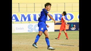 AFF U16 Championship Thailand vs Singapore [upl. by Ailido909]