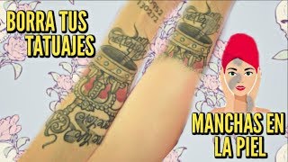 Como cubrir TATUAJES Y MANCHAS oscuras en la piel correctamente♥  MAQUILLAJE SAM VAZQUEZ [upl. by Yonina695]