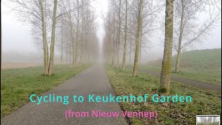 Cycling from Nieuw Vennep to Keukenhof Garden [upl. by Gordan453]