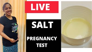 Live100Salt pregnancy test at Home  Salt test Accurate or Not [upl. by Oad]