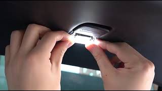 The Way to Install Footwell Ambient LED Light for Tesla [upl. by Saeger]