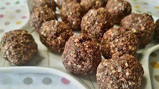 CZEKOLADOWE KULECZKI OWSIANE  Jak Zrobić Tylko 4 Składniki  4 Ingredients CHOCOLATE OAT BALLS [upl. by Rattray]