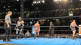 NJPW Royal Quest III Bullet Club War Dogs David Finlay Gabe Kidd amp Alex Coughlin entrance [upl. by Ilrebmyk]