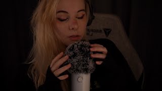 ASMR  Softest Whispering for Sensitive Ears  Fluffy Blue Yeti Mic [upl. by Selig631]