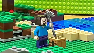 LEGO マインクラフト アニメ 題1話 迫り来る何か レゴ [upl. by Takakura735]