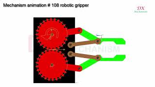 mechanism animation  108 robotic gripper design [upl. by Ellezaj]