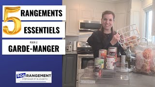 5 rangements pour le gardemanger  PANTRY ORGANIZATION [upl. by Ennayk]