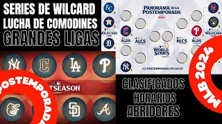 🔴 SERIES DE WILCARD ASÍ SE JUGARÁN ⚾​ COMODINES AMERICANA Y NACIONAL CLASIFICADOS HORARIOS [upl. by Cooperstein]