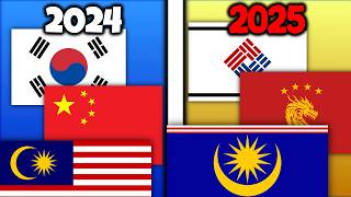 Redesign of flags from Asia  Fun With Flags [upl. by Ciredec839]