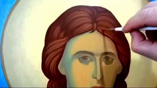 All steps of painting an icon With master icographer Theodoros Papadopoulos [upl. by Savart]