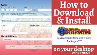 How to Download and Install the eBIRForms App  HowTo [upl. by Lednor]