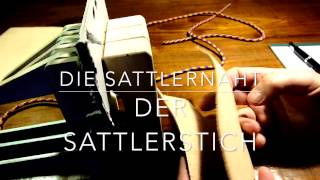 DIY Die Sattlernaht der Sattlerstich the SaddleStitch So gehts [upl. by Voltmer]