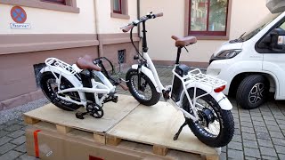 EBike 2022 myvelo Rio EKlapprad Fatbike 250W 20 Zoll weiss Review [upl. by Guillema]