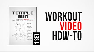 Temple Run Workout  HowTo   One Set  by DAREBEE [upl. by Oilicec]